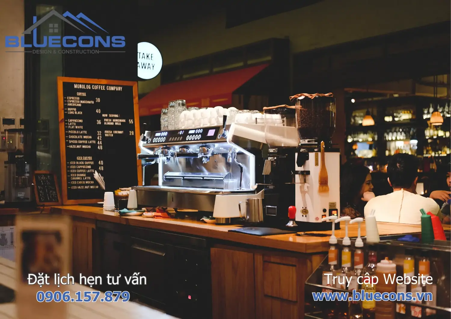 Quầy bar quán cafe nhỏ đẹp 4 Quầy bar quán cafe nhỏ đẹp