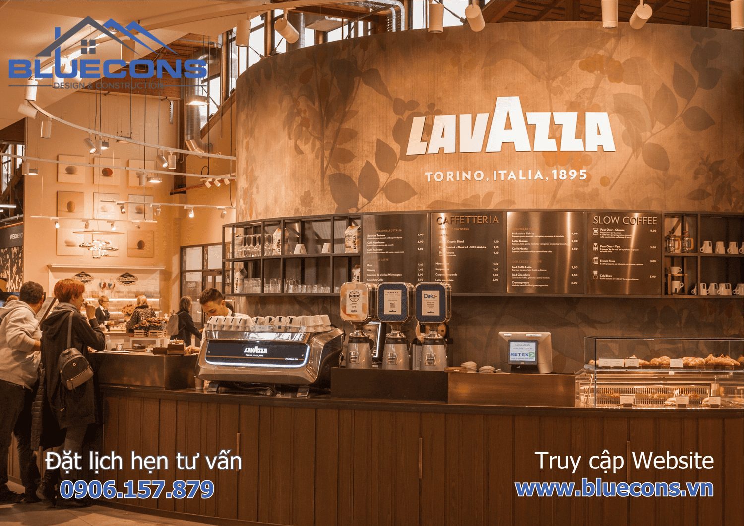 Quầy bar quán cafe nhỏ đẹp