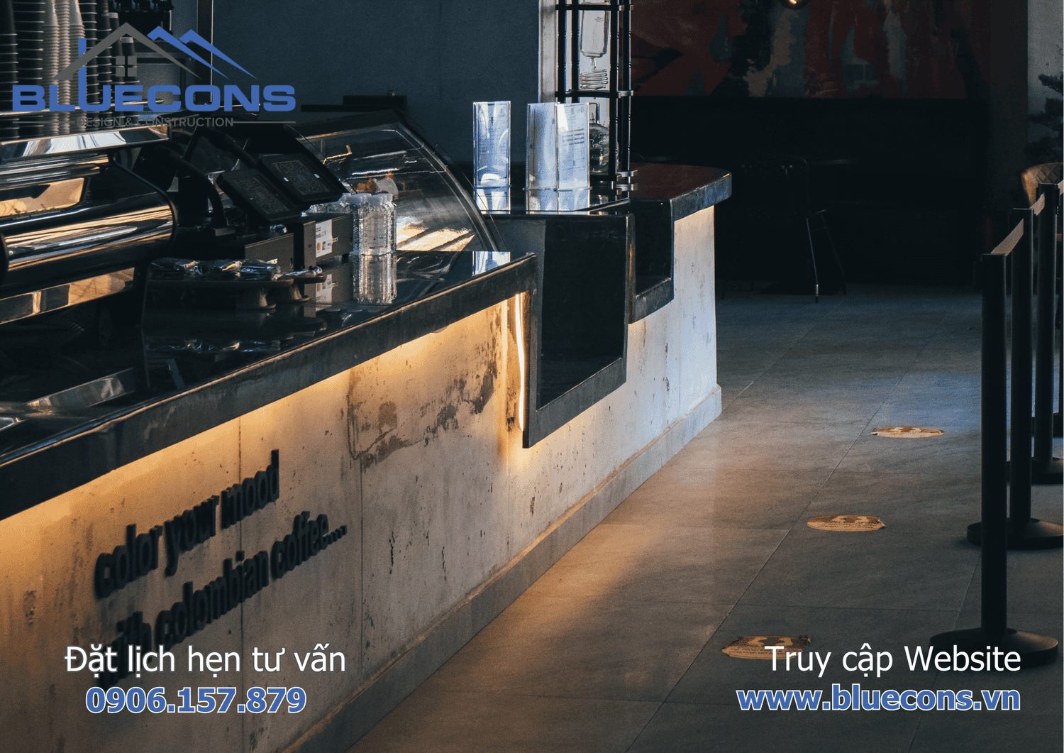 Quầy pha chế cà phê