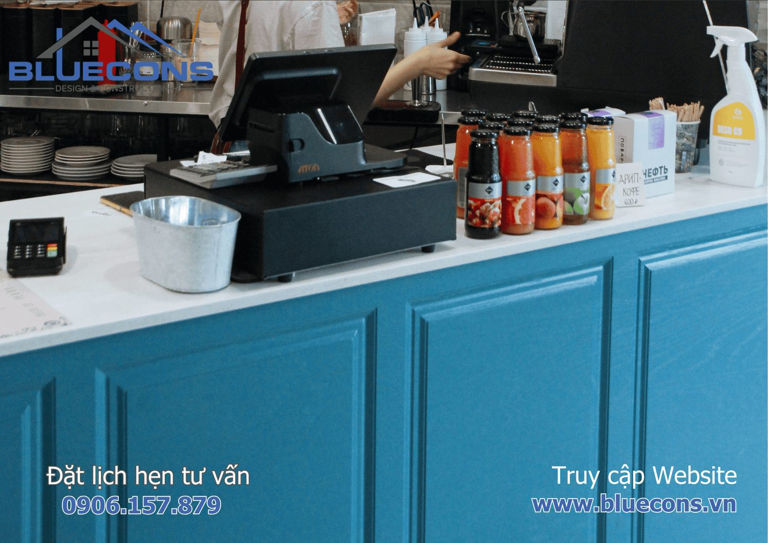 Quầy pha chế cà phê