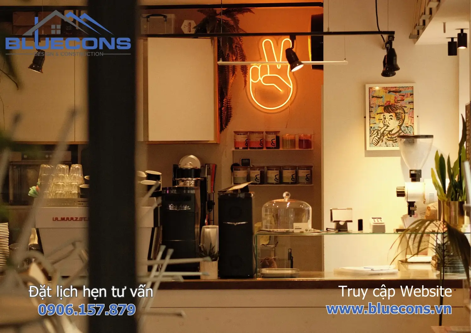 Quầy pha chế cafe đẹp 4 Quầy pha chế cafe đẹp