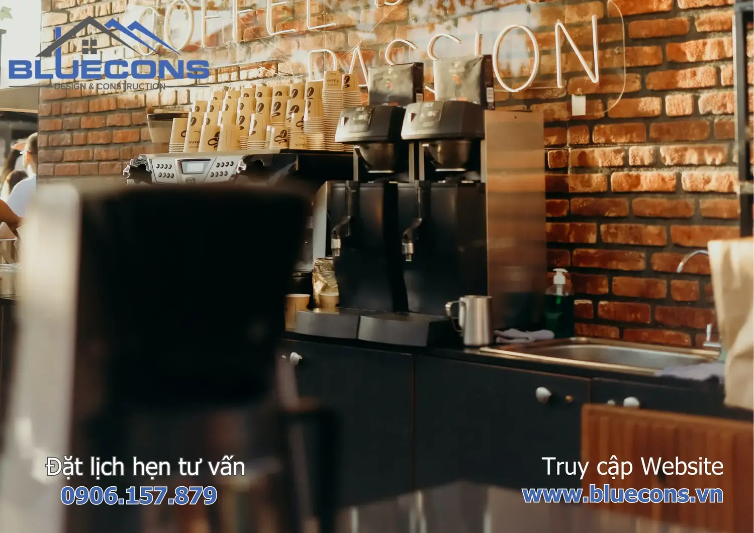 Quầy pha chế cafe đẹp 5 Quầy pha chế cafe đẹp