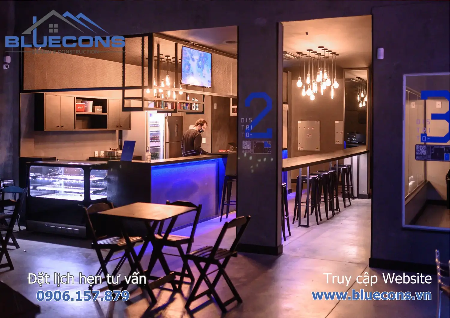 Quầy pha chế cafe đẹp 6 Quầy pha chế cafe đẹp