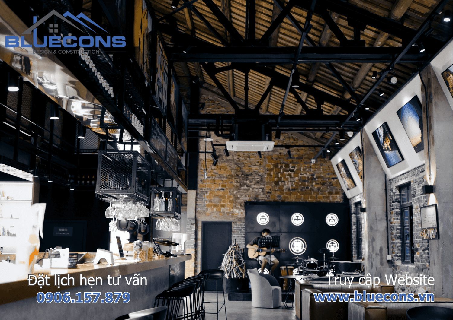 Quầy quán cafe