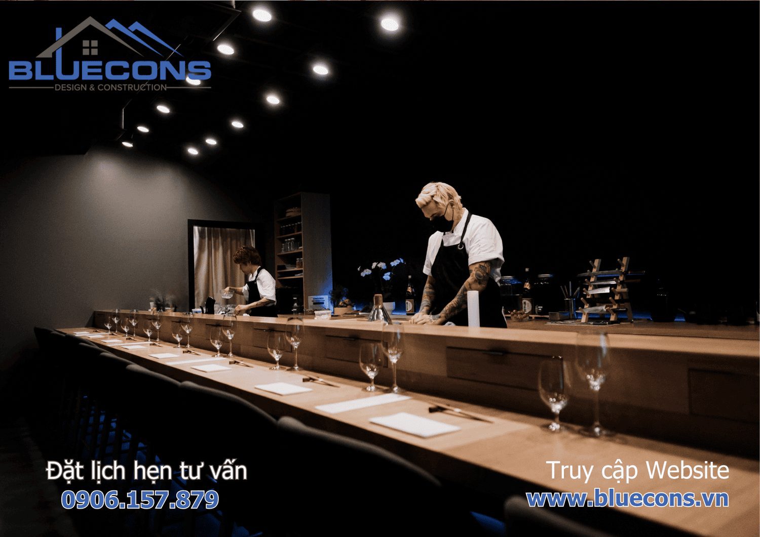 Thiết kế quầy bar quán cà phê