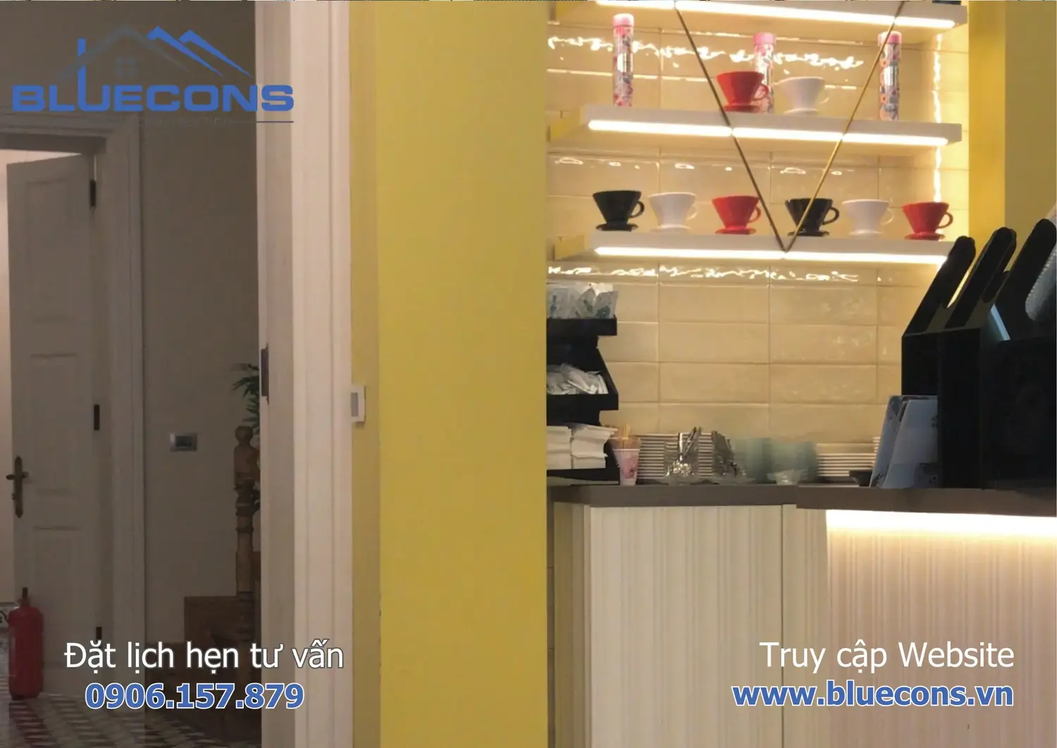 Thiết kế quầy bar quán cà phê 2 Thiết kế quầy bar quán cà phê