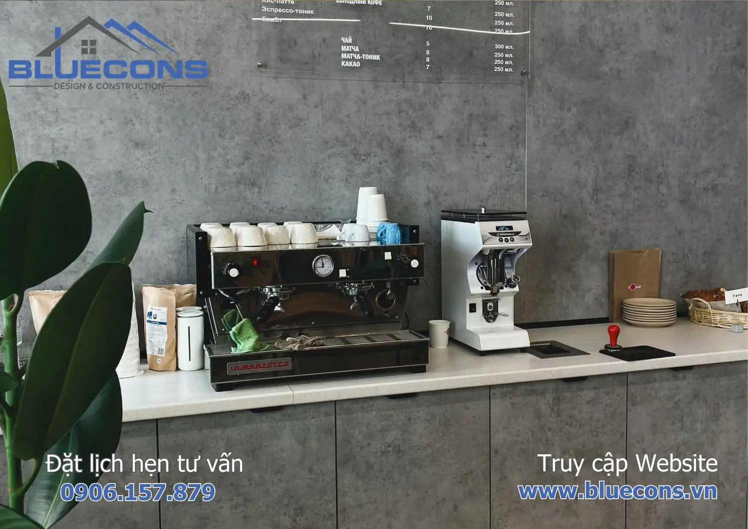Thiết kế quầy bar quán cà phê 3 Thiết kế quầy bar quán cà phê
