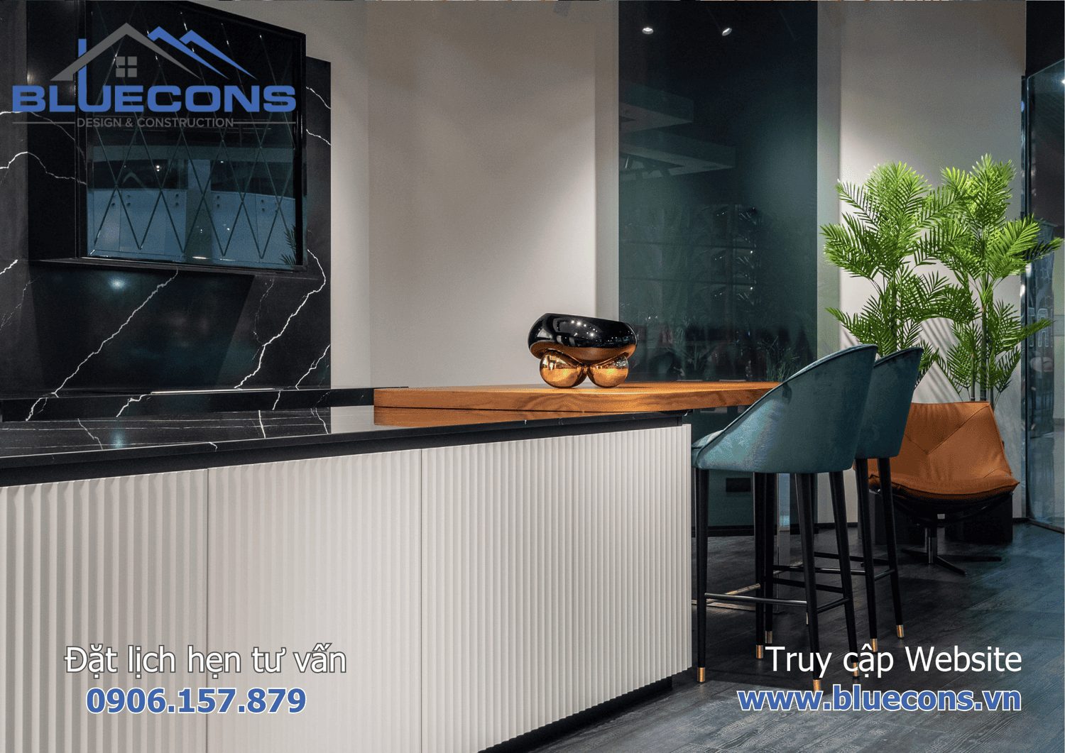 Thiết kế quầy pha chế tiện lợi