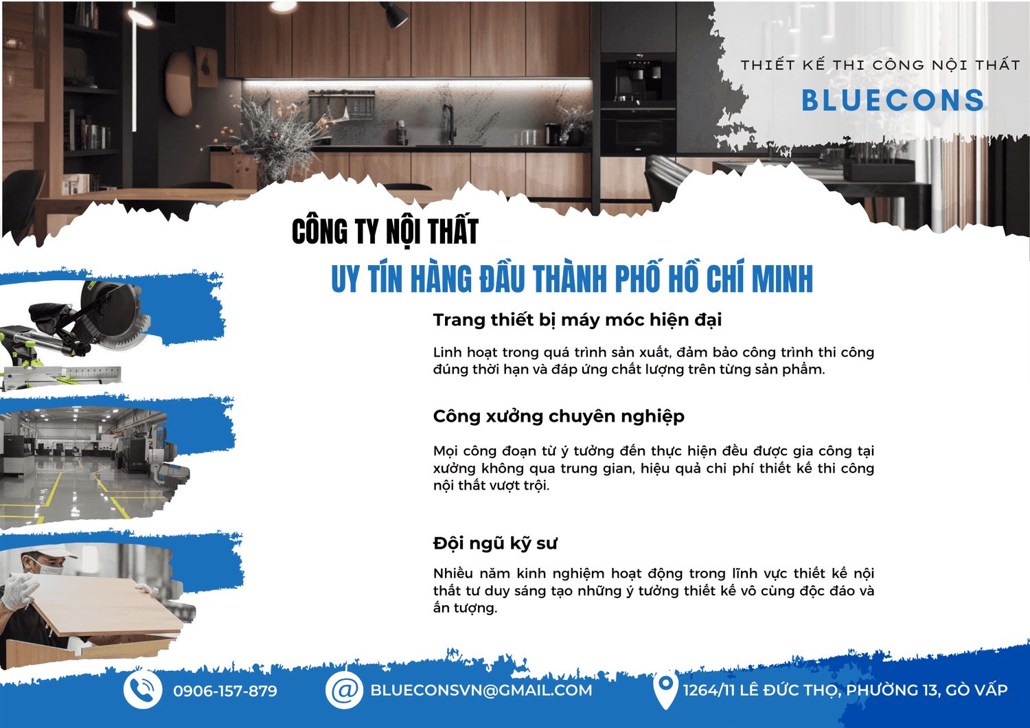 Giới thiệu công ty thiết kế thi công nội thất Bluecons