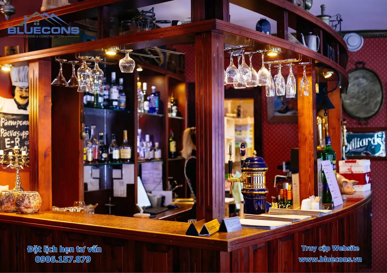 Gỗ công nghiệp làm quầy bar 4 Gỗ công nghiệp làm quầy bar