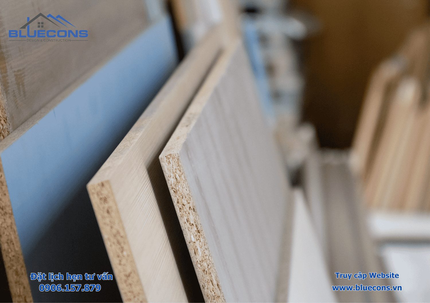Gỗ công nghiệp laminate làm quầy lễ tân