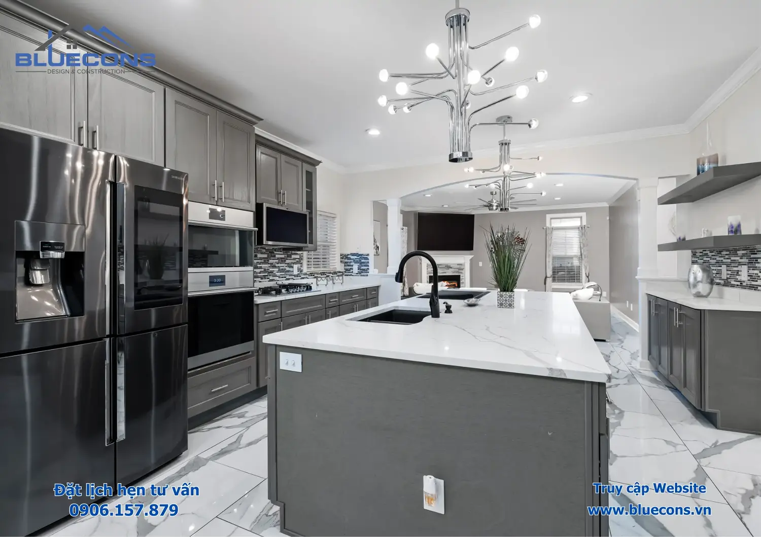Tiện ích Đá Marble ôp mặt quầy 7 Tiện ích Đá Marble ôp mặt quầy