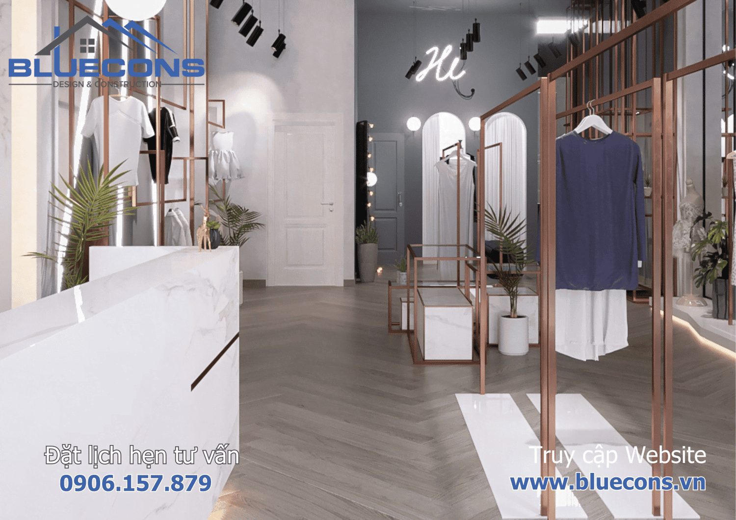 Quầy thu ngân shop quần áo đẹp 2 Quầy thu ngân shop quần áo đẹp