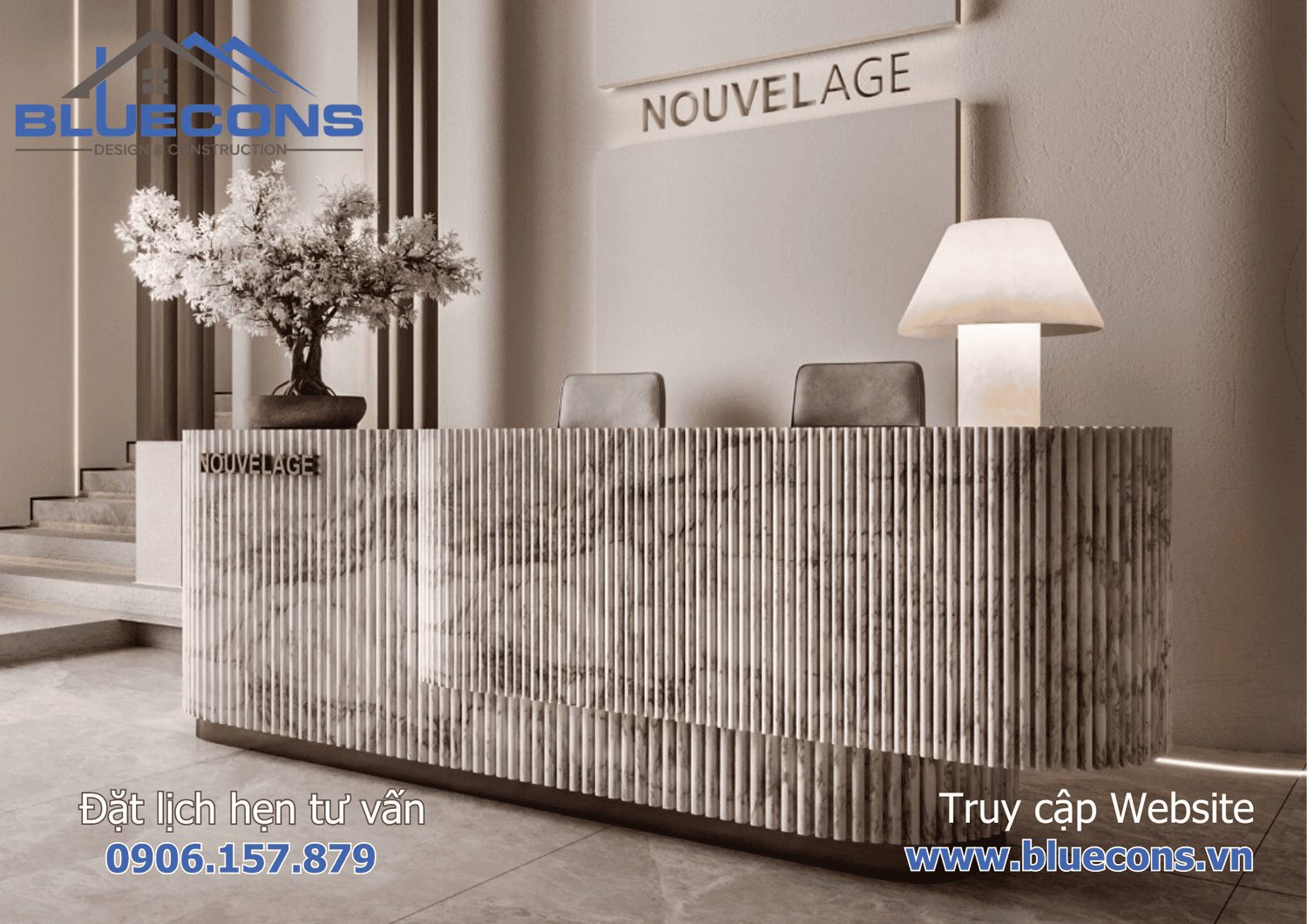 Quầy tiếp tân mới nhất hiện nay