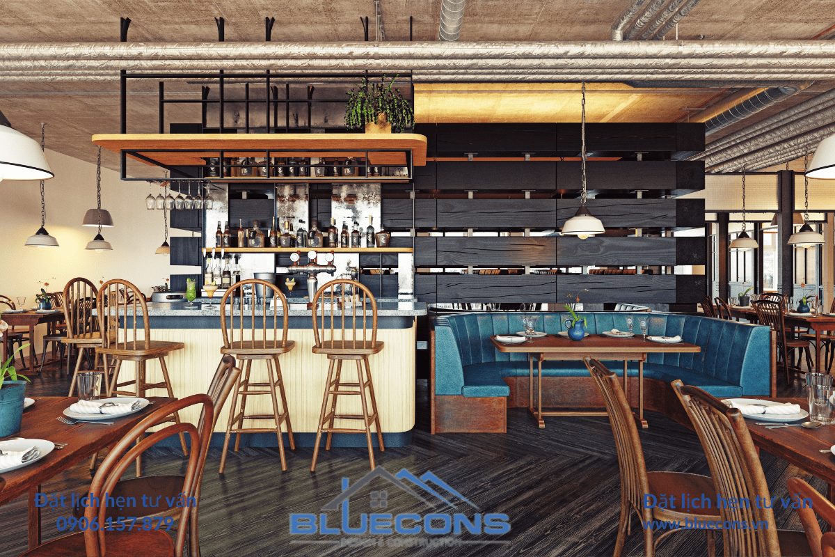 Thiết Kế Nội Thất Quán Cà Phê Của Bạn Thật Hấp Dẫn Chỉ Có Tại Bluecons