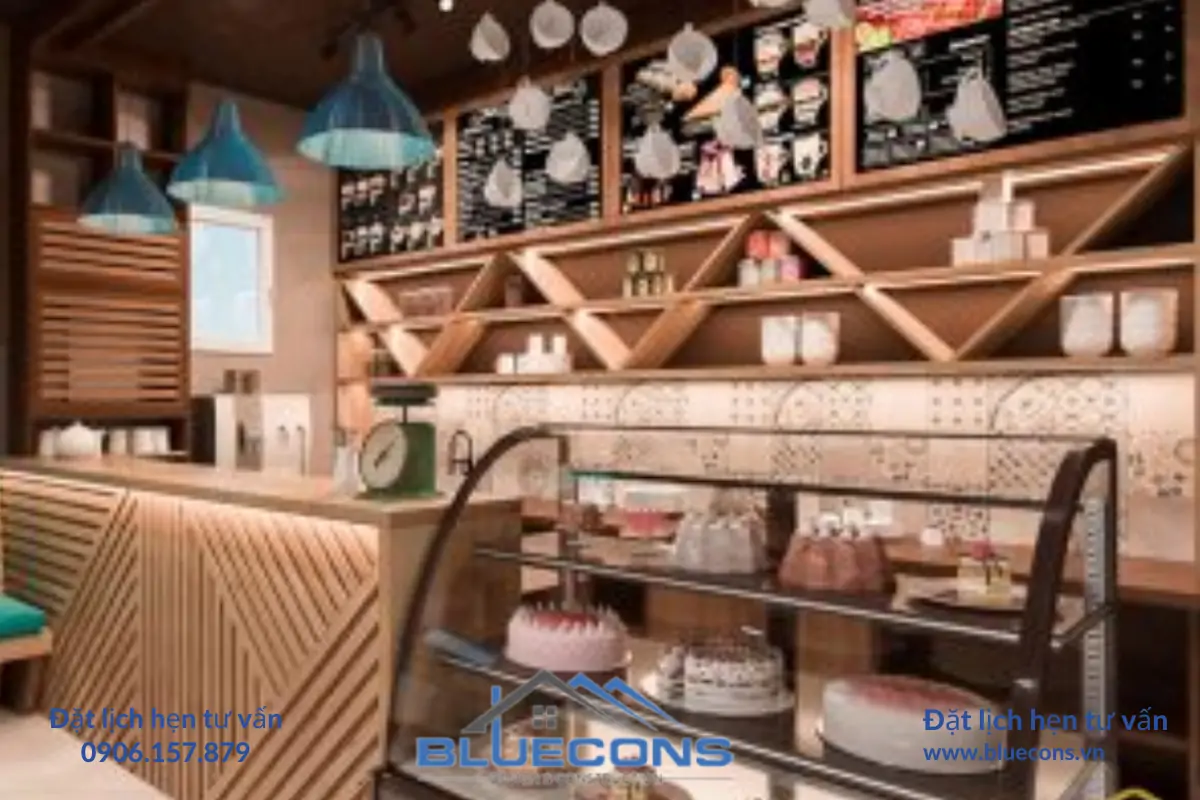 Thiết Kế Nội Thất Quầy Cafe BLUECONS-Sáng Tạo Và Đẳng Cấp