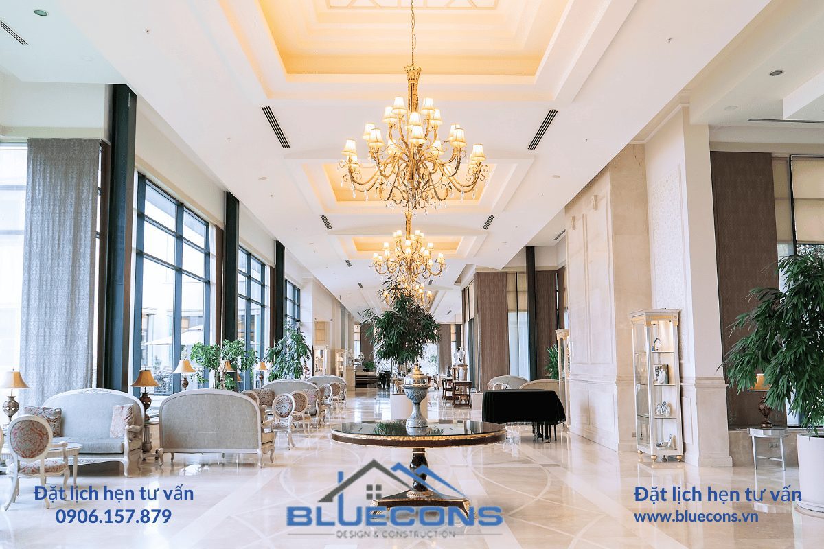 Thiết Kế và Thi Công Nội Thất Khách Sạn Sang Trọng Của Bluecons