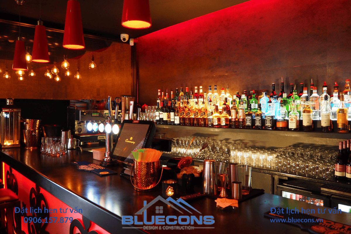 Kiến tạo nên những thiết kế nội thất mới lạ số 1 cho quầy bar của bạn ngay tại Bluecons.