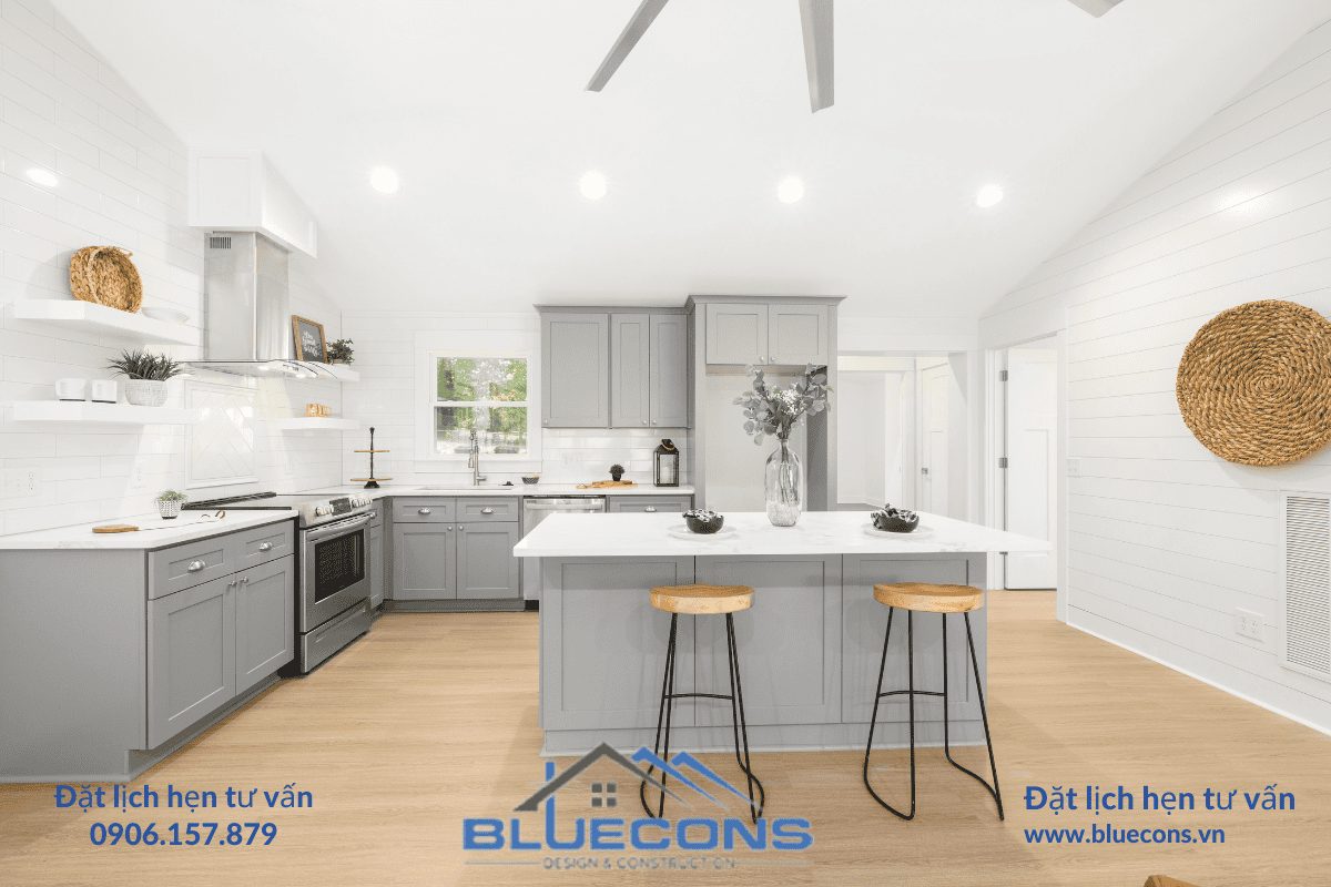 Thiết Kế Nội Thất Tủ Bếp Gia Đình Tại Bluecons: Tạo Ấn Tượng Cho Sự Quý Phái Của Bạn