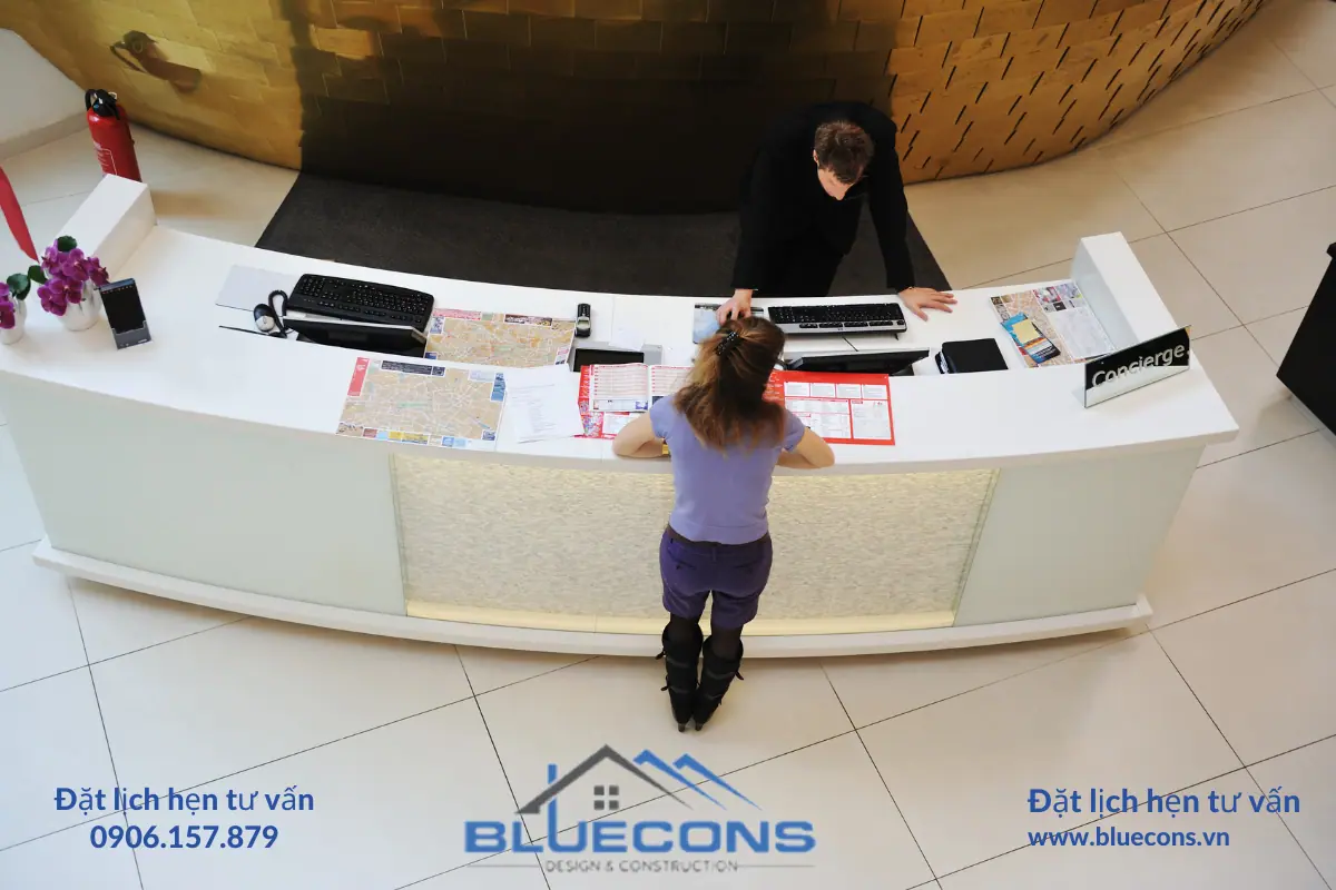 Thiết Kế Nội Thất Quầy Lễ Tân Tại Bluecons: Thiết Kế Sự Chuyên Nghiệp Của Bạn 5 Thiết Kế Nội Thất Quầy Lễ Tân Tại Bluecons: Thiết Kế Sự Chuyên Nghiệp Của Bạn