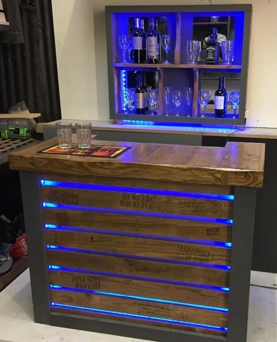 Quầy Bar Gia Đình Hiện Đại Và Đẹp Mắt Ý Tưởng Thiết Kế Độc Đáo 2 Ánh sáng quầy bar