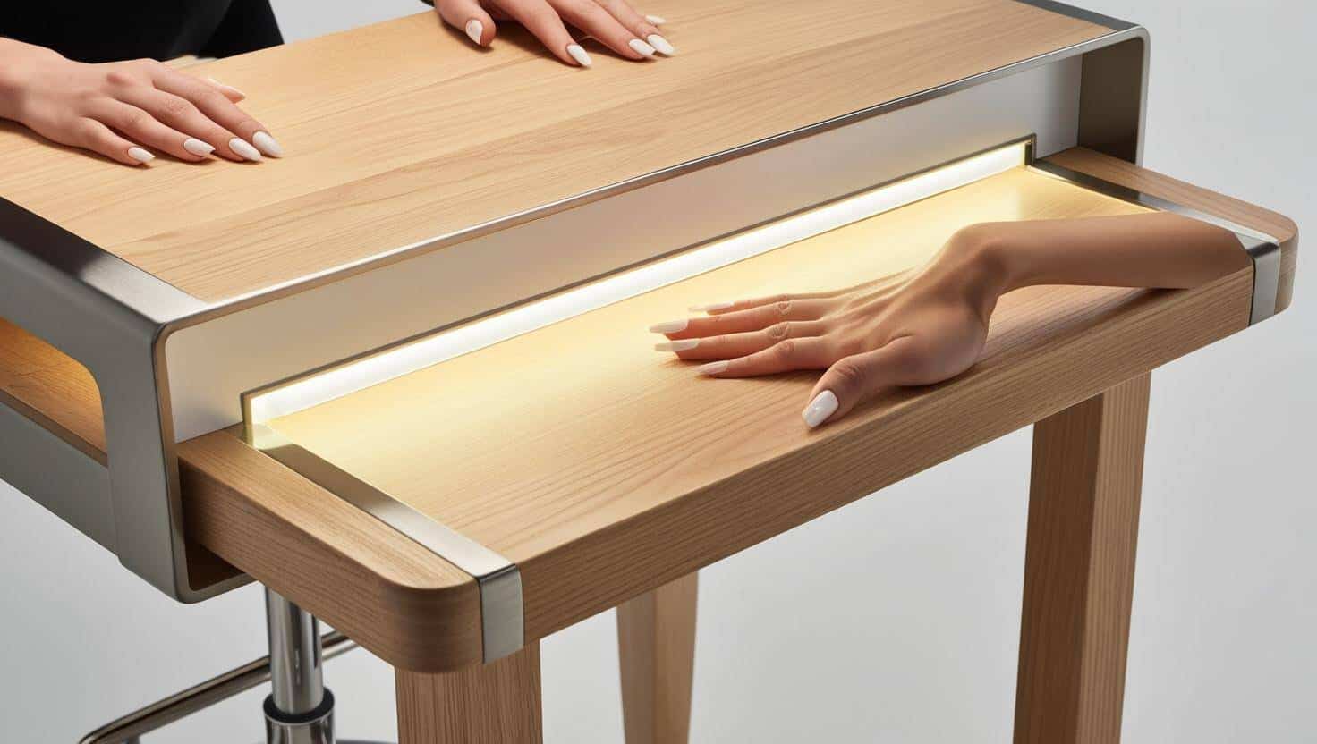 Bàn làm nail có đèn tích hợp (5)