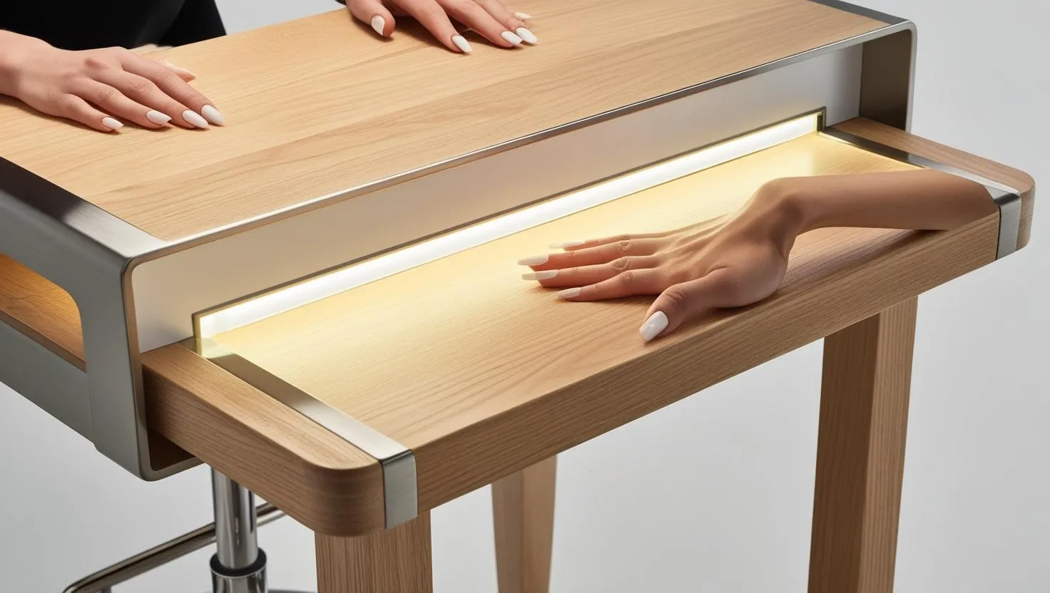 Bàn làm nail có đèn tích hợp 2 Bàn làm nail có đèn tích hợp (5)