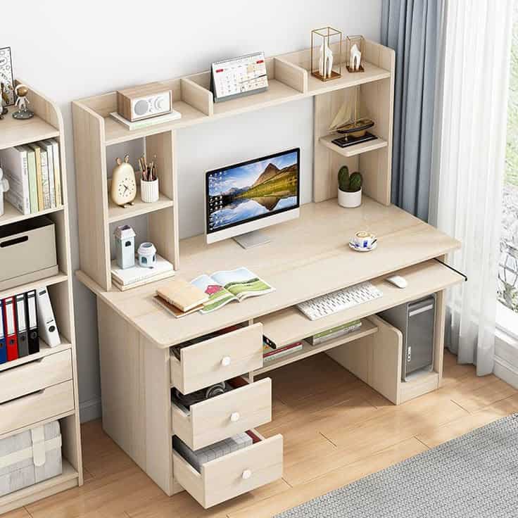 Bàn làm việc gỗ MDF 5 Bàn làm việc gỗ MDF 5