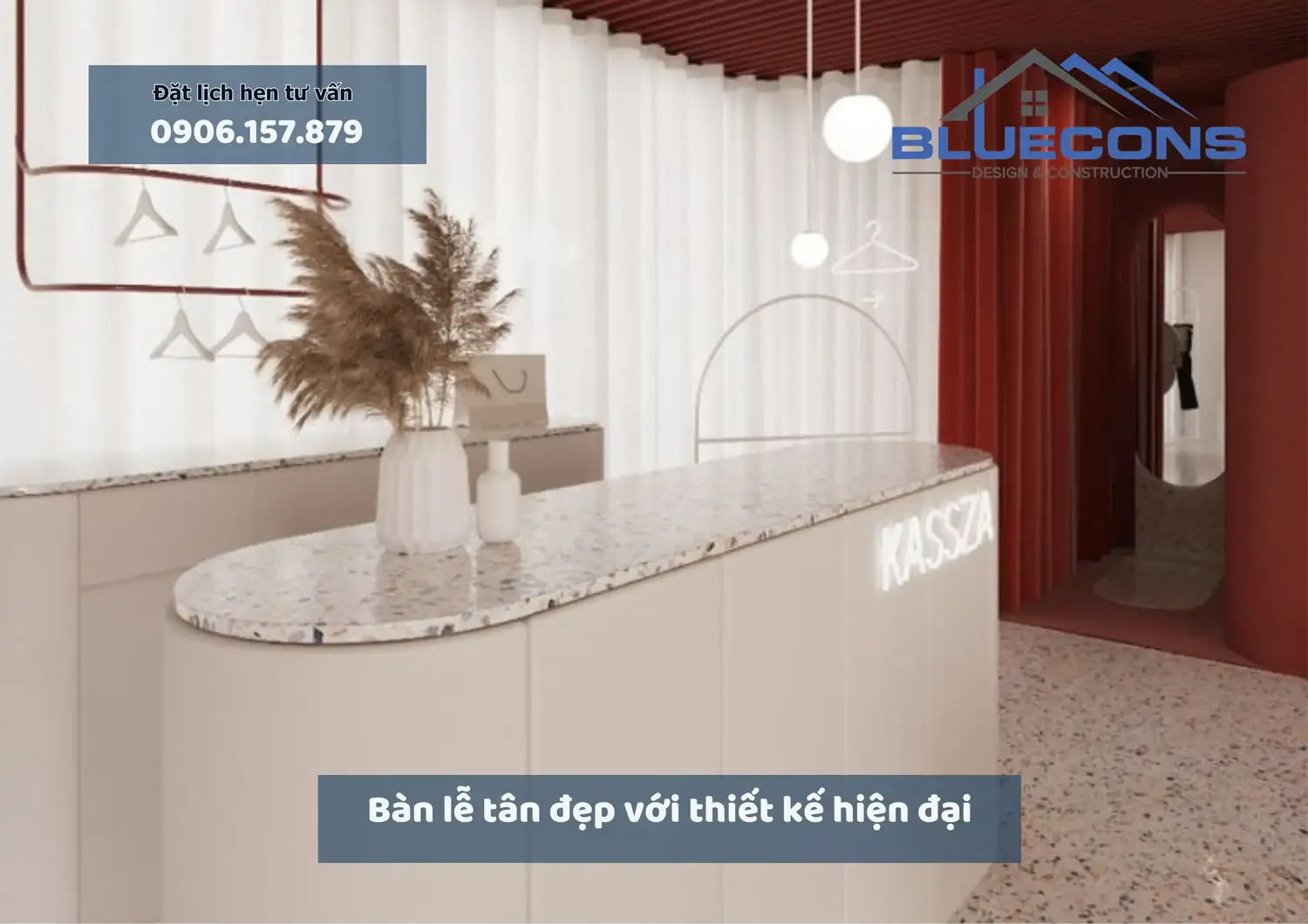 Bàn lễ tân đẹp với thiết kế hiện đại sang trọng mới nhất 2024 10 Bàn lễ tân đẹp với thiết kế hiện đại sang trọng mới nhất 2024