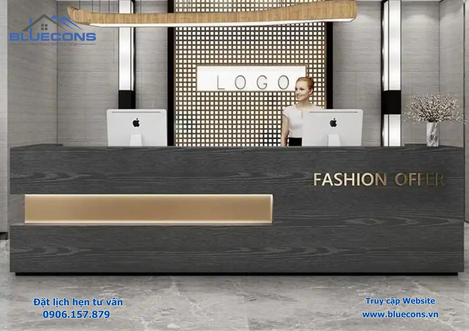 Quầy lễ tân nhỏ đẹp, Bàn quầy lễ tân nhỏ đẹp tiện lợi 2024 12 Quầy lễ tân nhỏ đẹp, Bàn quầy lễ tân nhỏ đẹp tiện lợi 2024