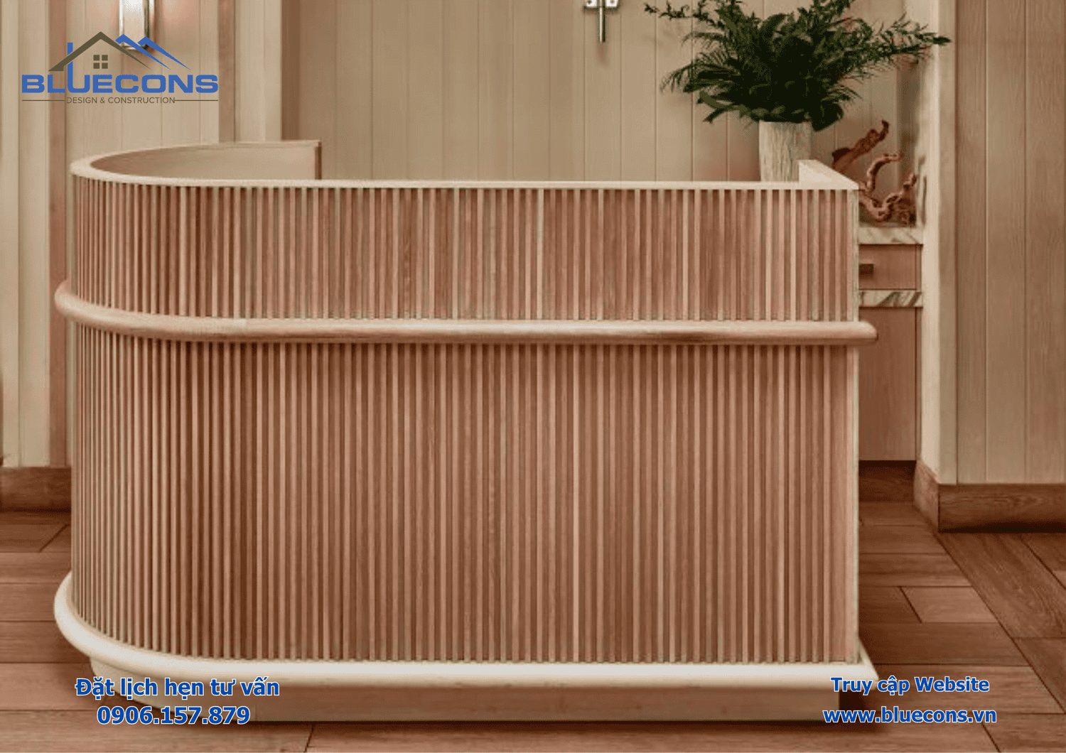 Quầy lễ tân nhỏ đẹp, Bàn quầy lễ tân nhỏ đẹp tiện lợi 2024