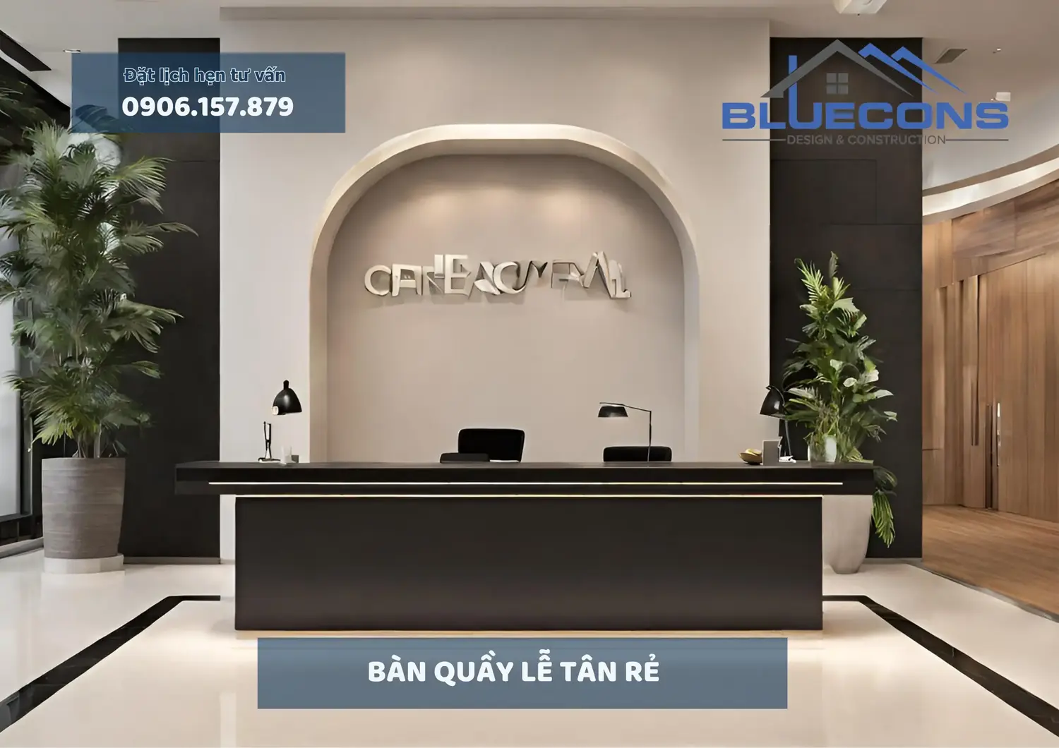 Bàn quầy lễ tân rẻ đẹp, thiết kế bàn quầy lễ tân cao cấp nhất 2024 14 Bàn quầy lễ tân rẻ đẹp, thiết kế bàn quầy lễ tân cao cấp nhất 2024