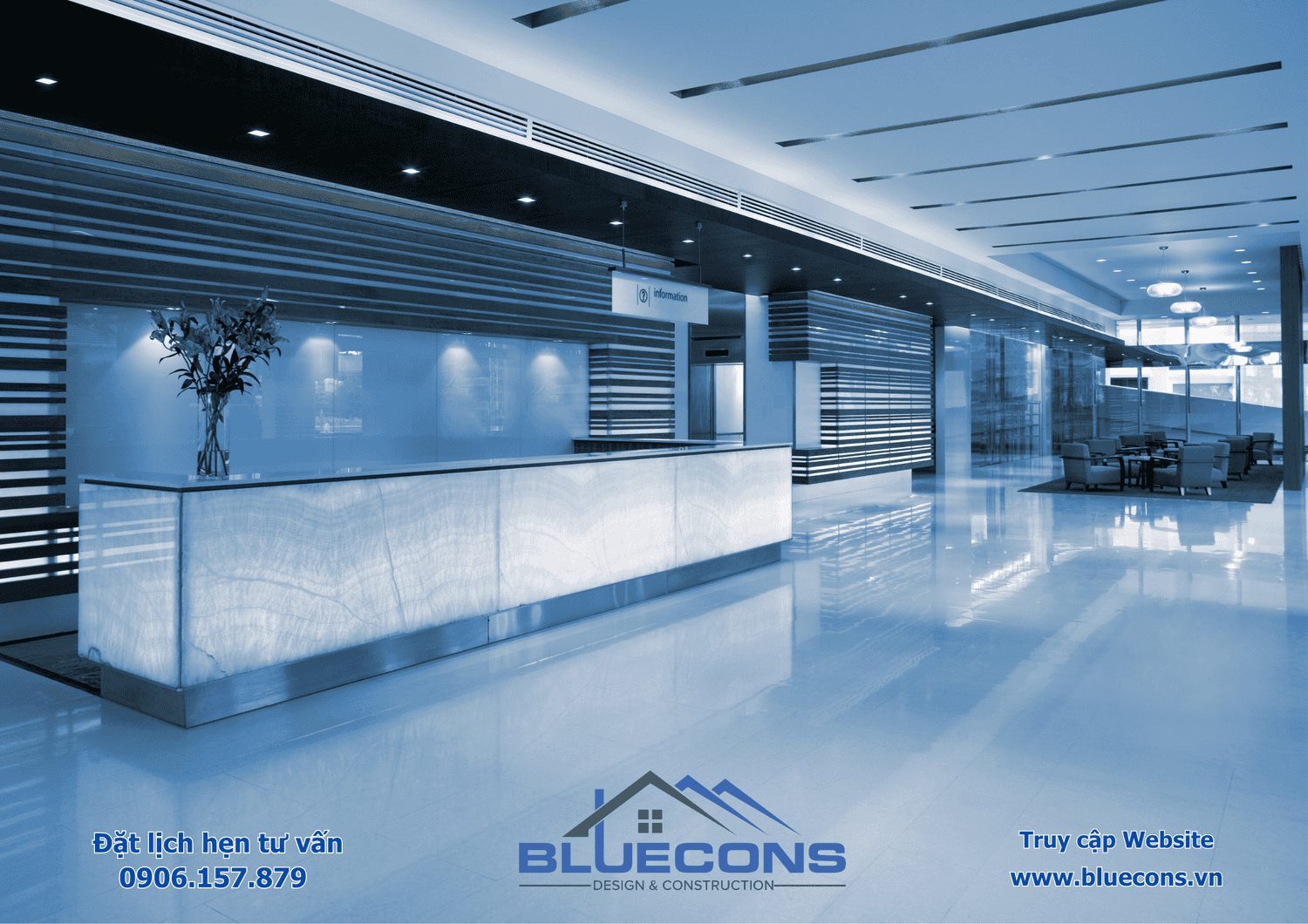 Bàn tiếp tân đẹp, Quầy bàn tiếp tân đa năng tại Bluecons