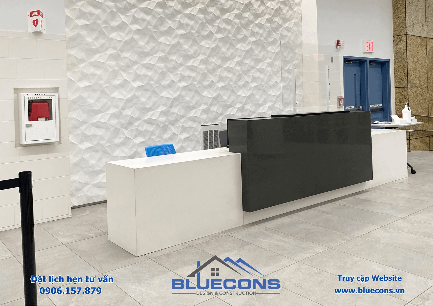 Bàn tiếp tân đẹp, Quầy bàn tiếp tân đa năng tại Bluecons