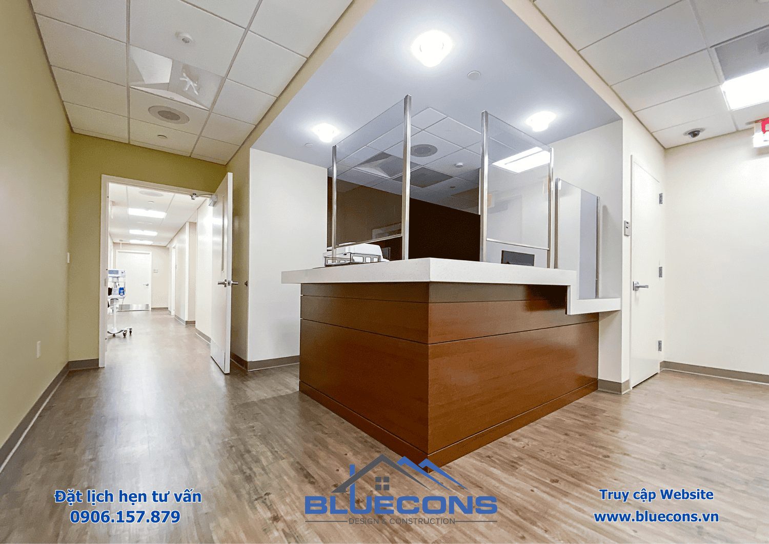 Bàn tiếp tân đẹp, Quầy bàn tiếp tân đa năng tại Bluecons