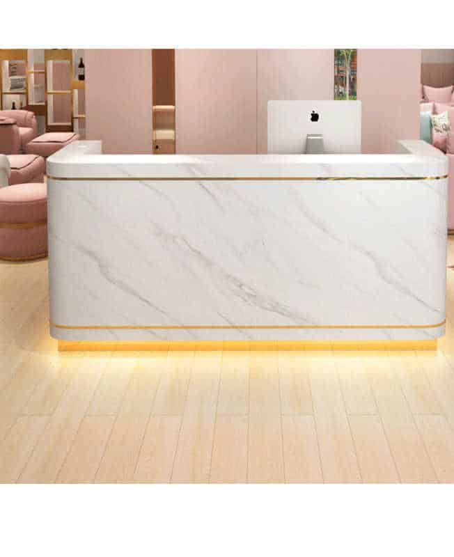 Đóng quầy thu ngân gỗ MDF chống ẩm 2 Đóng quầy thu ngân gỗ MDF chống ẩm 2