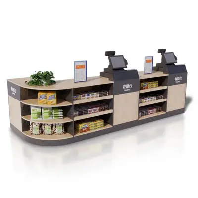 Đóng quầy thu ngân gỗ MDF chống ẩm 4 Đóng quầy thu ngân gỗ MDF chống ẩm 4