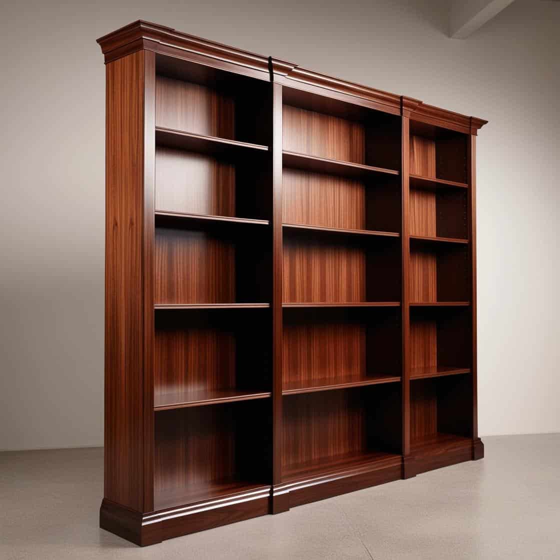 Gia Công Kệ Sách Gỗ Veneer đạt Chuẩn Quốc Tế Dài 6m Cao 2m (2)