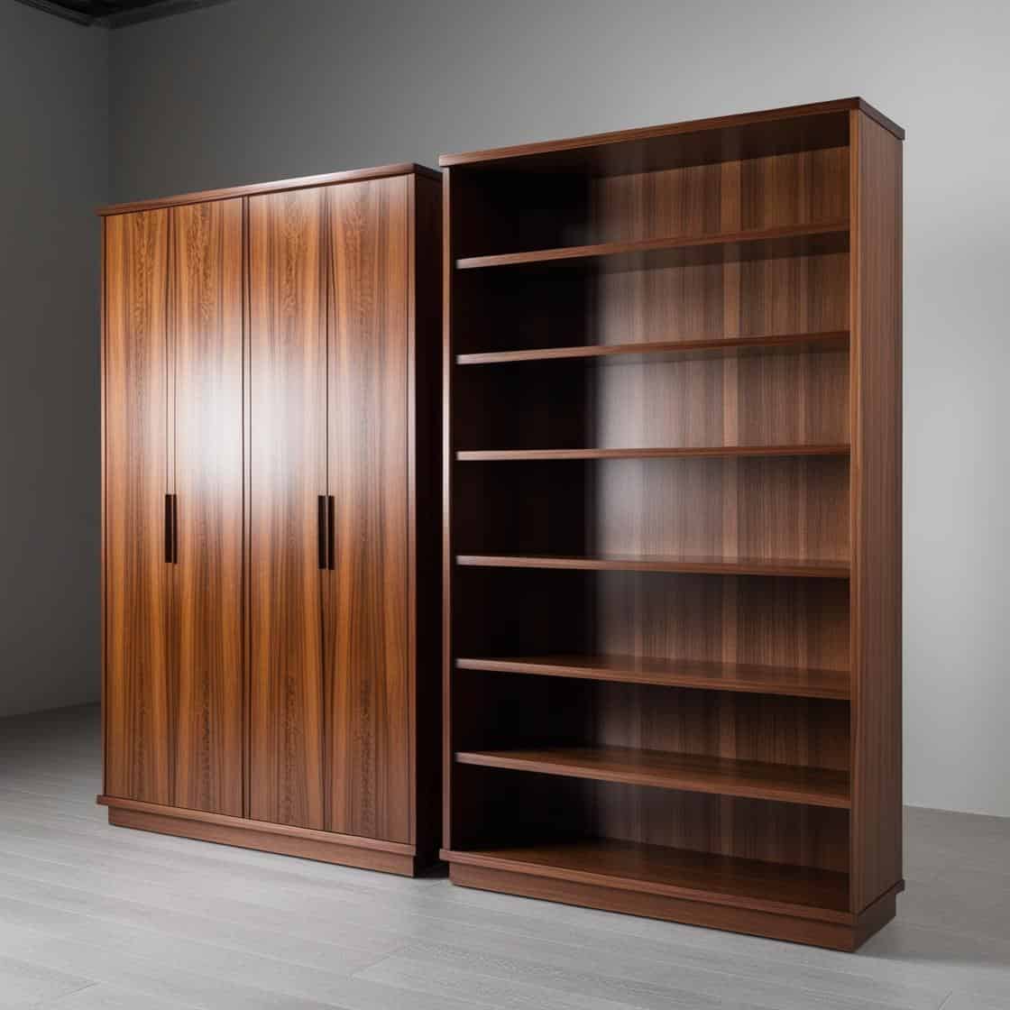 Gia Công Kệ Sách Gỗ Veneer đạt Chuẩn Quốc Tế Dài 6m Cao 2m (3)