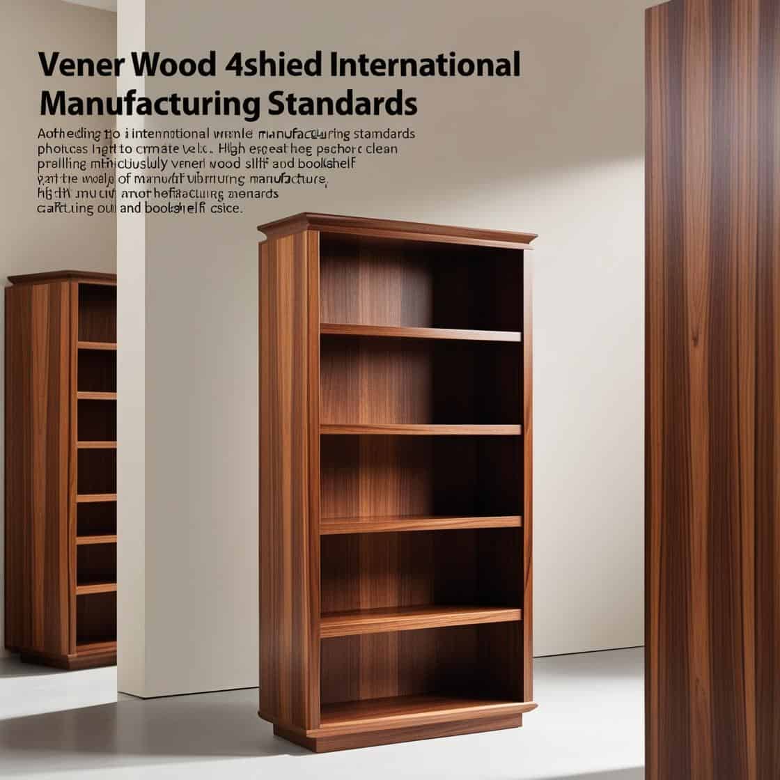 Gia Công Kệ Sách Gỗ Veneer đạt Chuẩn Quốc Tế (1)