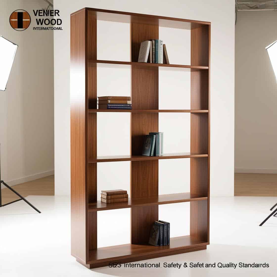 Gia Công Kệ Sách Gỗ Veneer đạt Chuẩn Quốc Tế (3)
