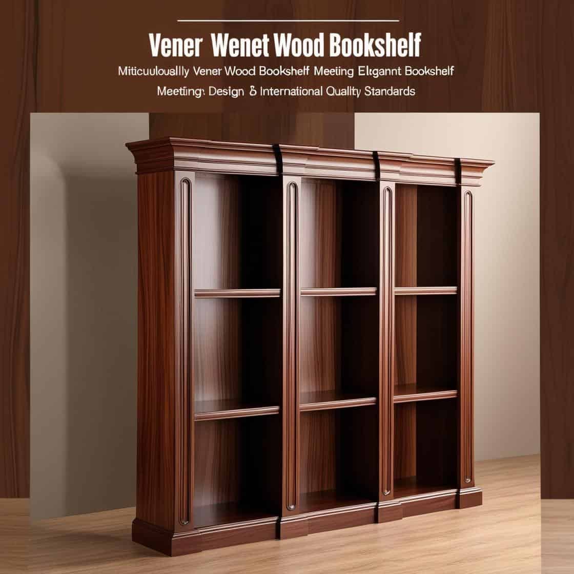 Gia Công Kệ Sách Gỗ Veneer đạt Chuẩn Quốc Tế (5)