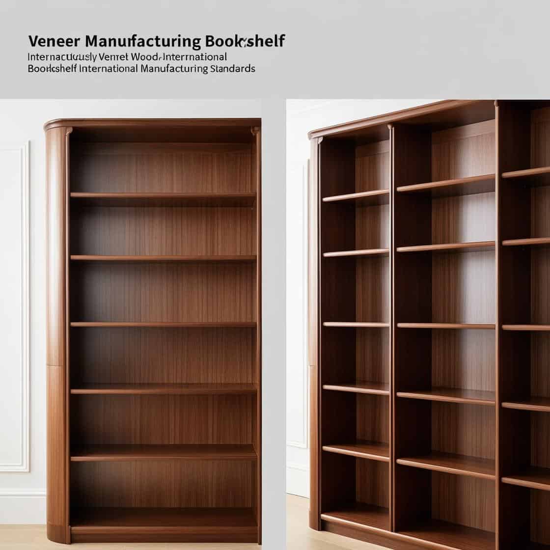 Gia Công Kệ Sách Gỗ Veneer đạt Chuẩn Quốc Tế