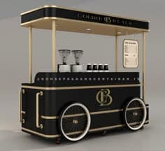 Giá xe cafe lưu động 5 Giá xe cafe lưu động 5