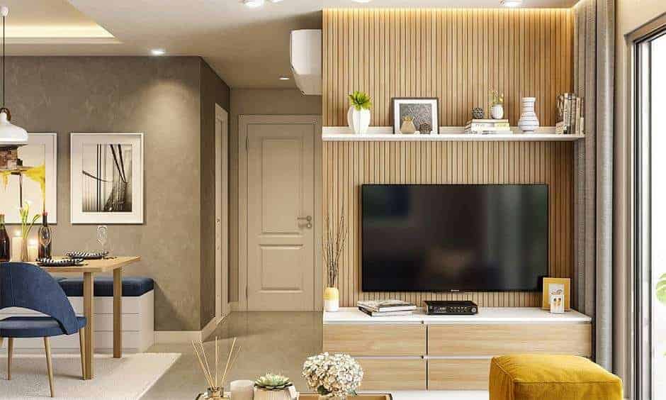 Go plywood cho thiet ke phong khach