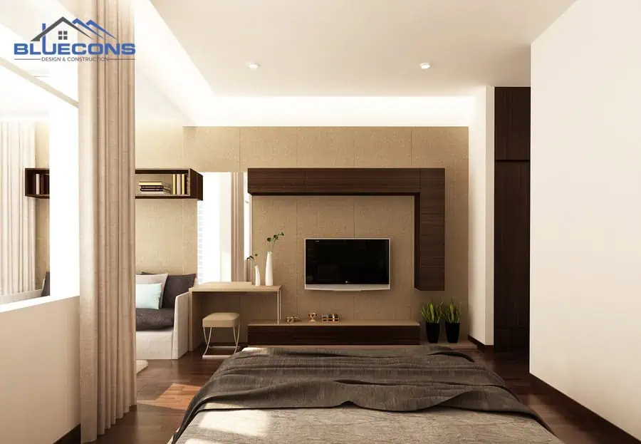 Đóng kệ gỗ theo yêu cầu giá rẻ TPHCM - Miễn Phí Tư Vấn & Thiết Kế 6 Kệ gỗ công nghiệp đẹp cho phòng ngủ