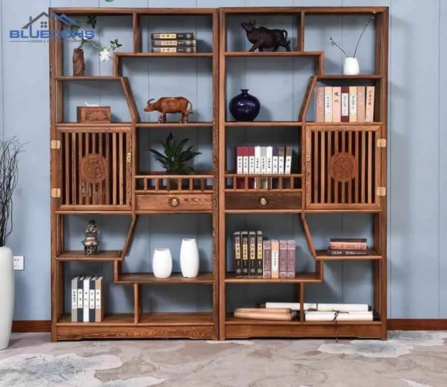 Đóng kệ gỗ theo yêu cầu giá rẻ TPHCM - Miễn Phí Tư Vấn & Thiết Kế 8 Kệ gỗ trang trí tăng tính hiện đại cho không gian