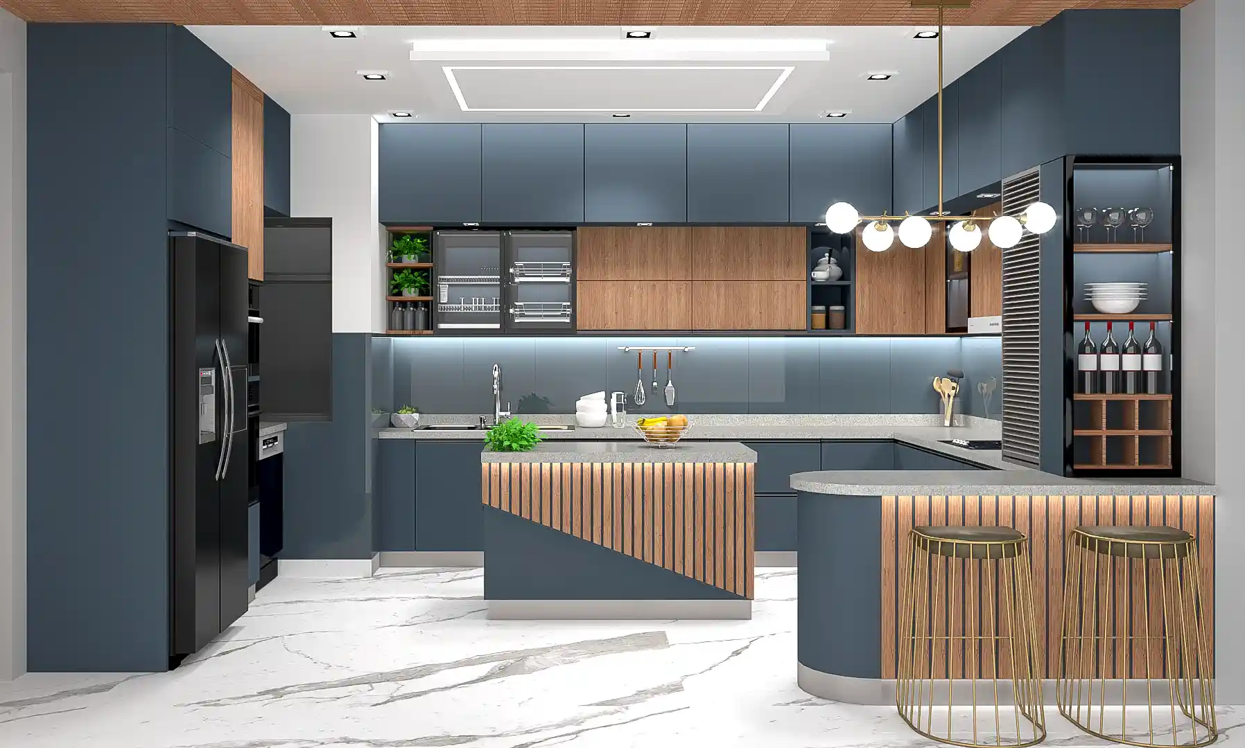 Kệ quầy bar bếp