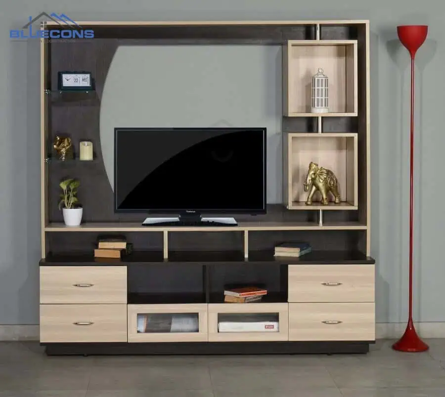 Đóng kệ gỗ theo yêu cầu giá rẻ TPHCM - Miễn Phí Tư Vấn & Thiết Kế 3 Kệ tivi gỗ công nghiệp độ bền cao