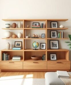 Kệ trưng bày gỗ công nghiệp (3)